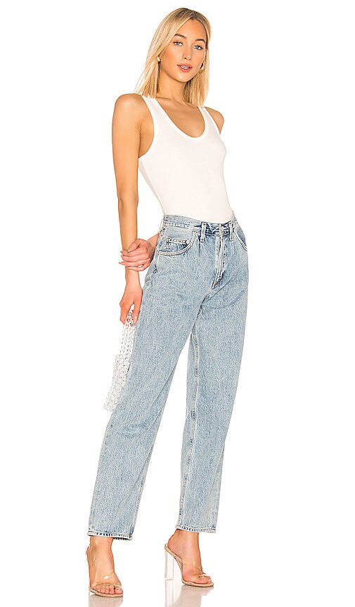 agolde baggy oversized jeans with pleats