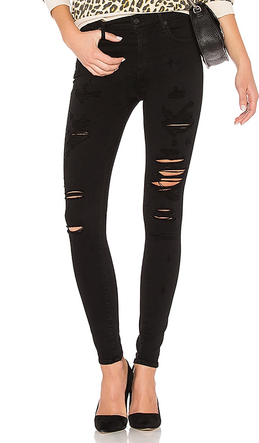 agolde black skinny jeans