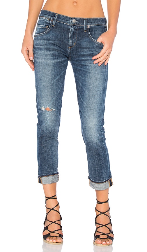 AGOLDE Isabel Slim Boyfriend Ankle in Starwood Distressed REVOLVE