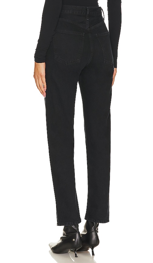  Agolde Jean Droit Taille Haute 90s Pinch Waist En Black. Taille 24. Also En 25, 26, 27, 28, 29, 30, 31, 32, 33, 34. 