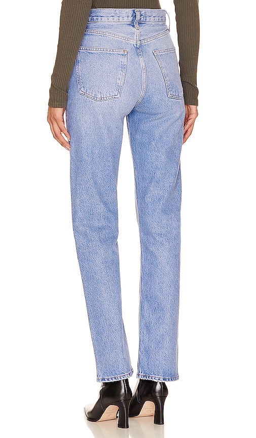  Agolde Jean Droit Taille Haute 90s Pinch Waist En Denim-light. Taille 29. Also En 30, 31, 32, 33, 34. 