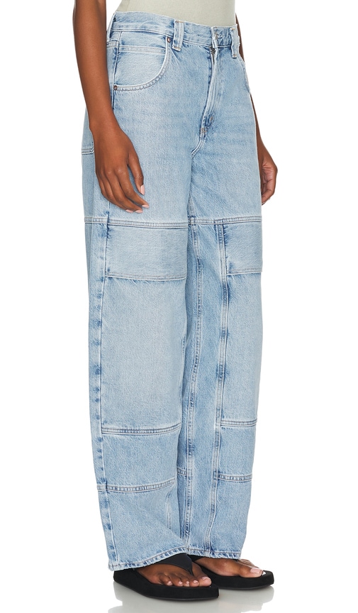 Shop Agolde Tanis Utility Wide Leg In Conflict