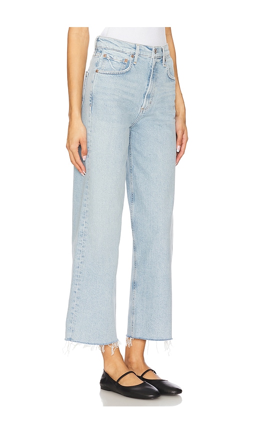 Agolde Ren Distressed Wide-leg Jeans In Beam