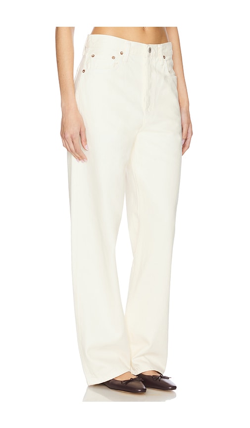 Shop Agolde Low Slung Baggy In Solar