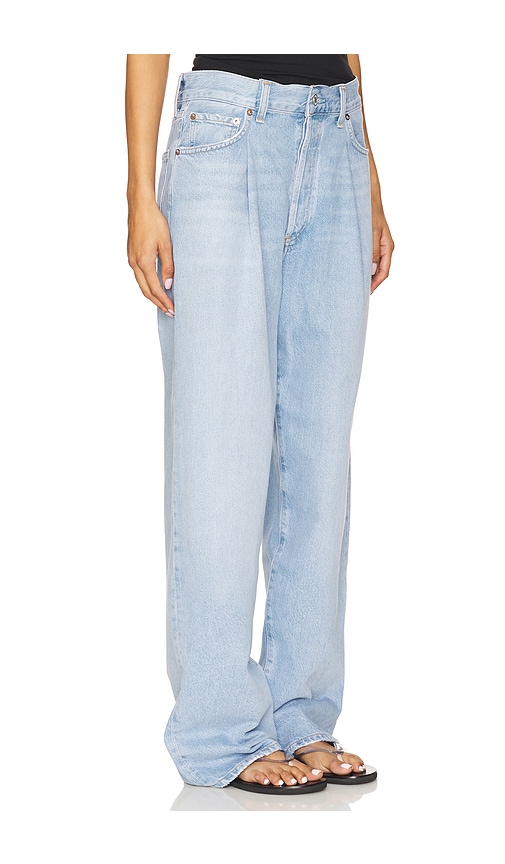 Agolde Blue Wide Low Slung Jeans