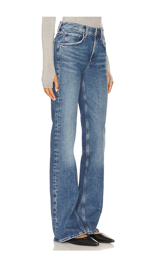 Agolde Mid Rise Kick Boot Jeans In Blue