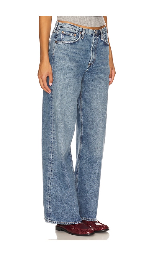 Agolde Harper Mid-rise Relaxed Straight-leg Jeans In Blue