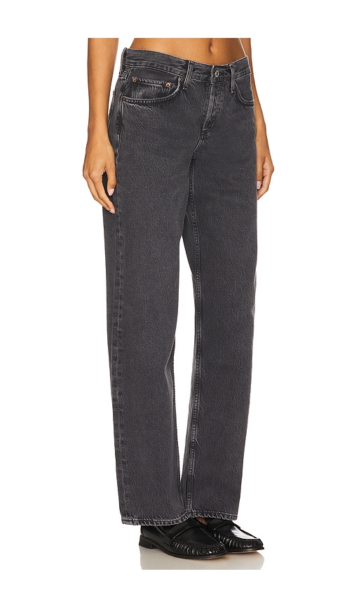Agolde Stovepipe High-rise Slim Jeans In Gray