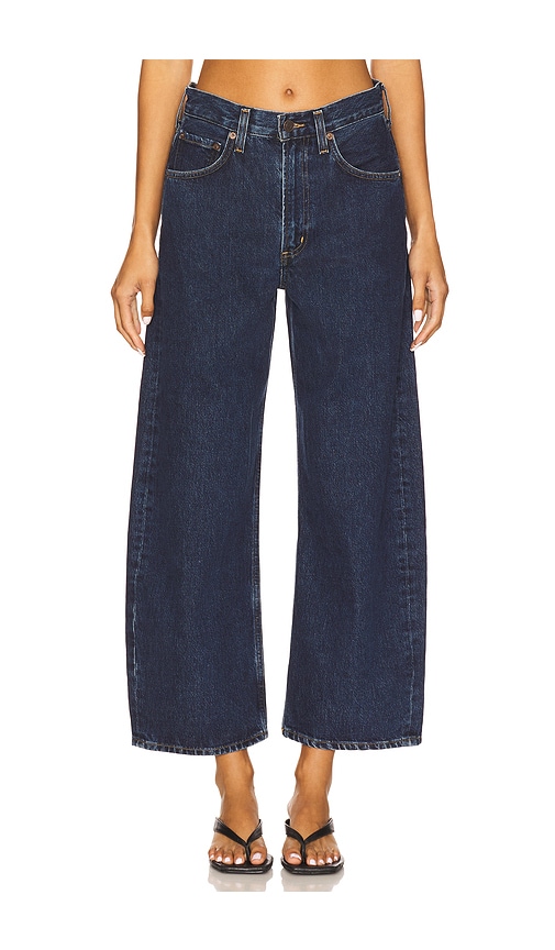 Agolde Low Curve Crop Jeans In Blue