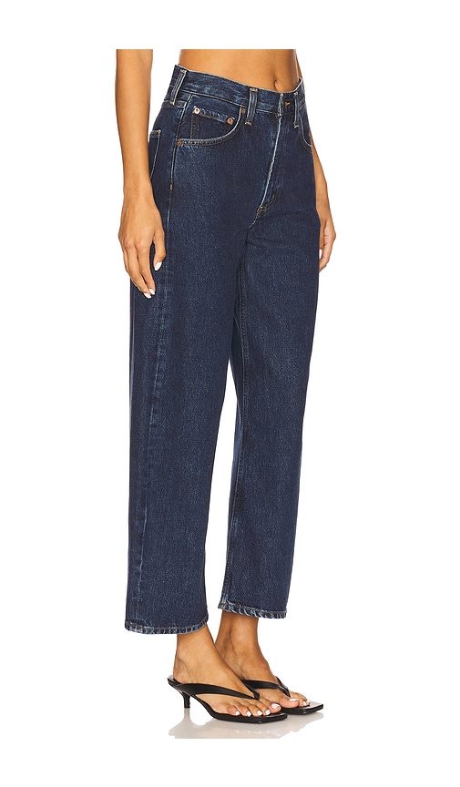 Agolde Low Curve Crop Jeans In Blue