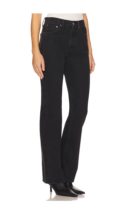 Agolde Leena Bootcut Jeans In Black