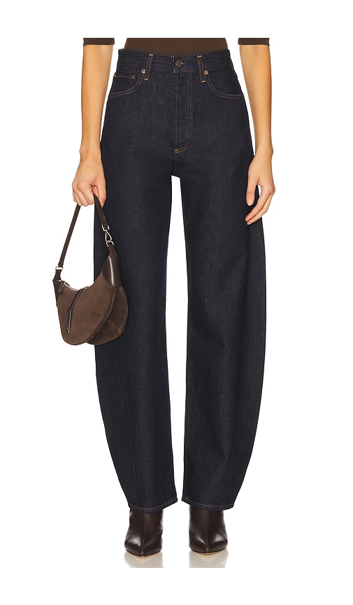 Agolde Luna Pieced Jeans In Blue