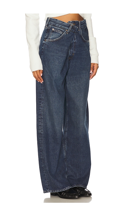 Agolde Vana Wide Leg Jeans In Blue