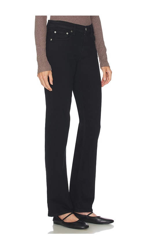 Agolde Low Rise Slim Jeans In Black