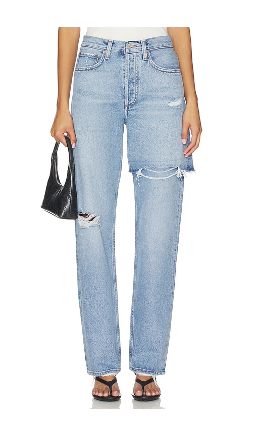 Agolde Amryn Boyfriend Jeans In Animal Print