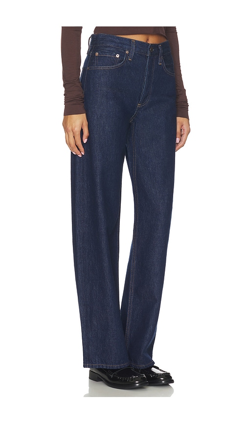 Agolde Ren High-rise Wide-leg Jeans In Blue