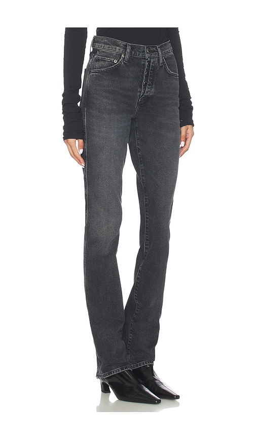 Agolde Jetta Stacked Skinny Jeans In Black