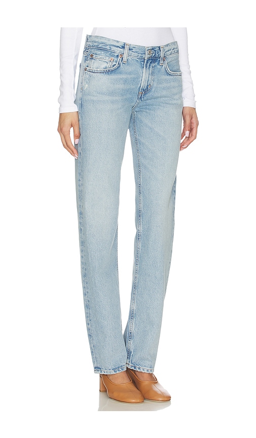  Agolde Pierna Recta Low Rise Slim En Color Denim Claro Talla 23  (también En 25, 26, 27, 28, 29, 30, 33). 