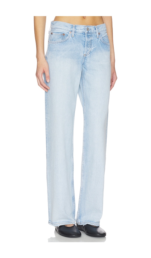  Agolde Pierna Recta Low Rise Loose En Color Denim Claro Talla 27  (también En 26, 28, 29, 30, 32, 33). 