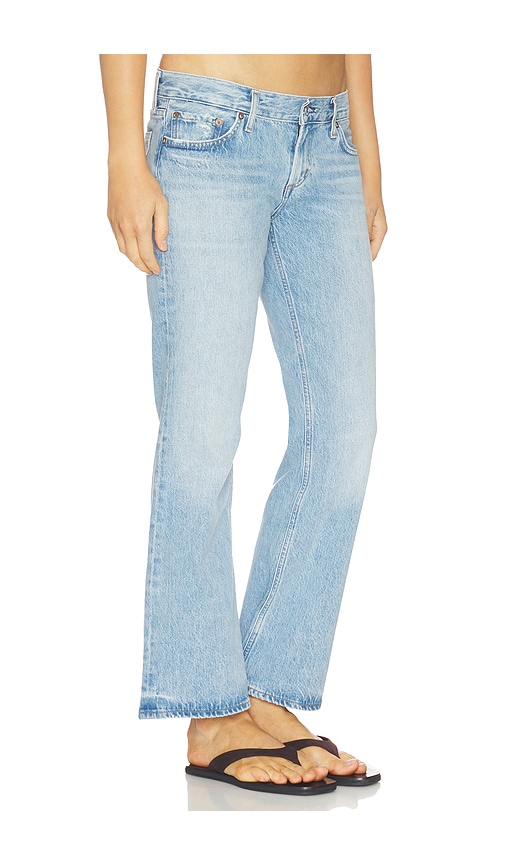 Agolde Low Rise Boot Ankle In Blue