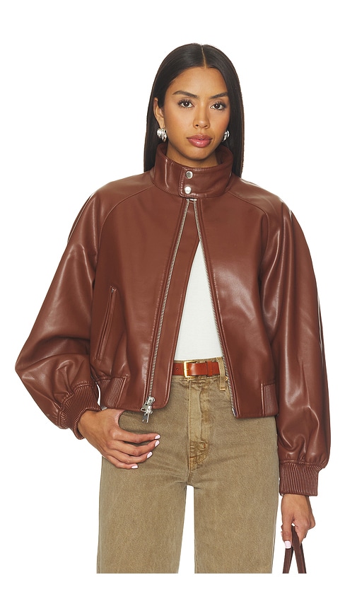 AGOLDE BLOUSON BOMBER NOVA en Brown Taille M Also en XS S L 606$