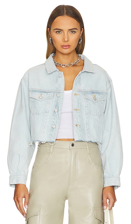 Cut off shop cropped denim jacket