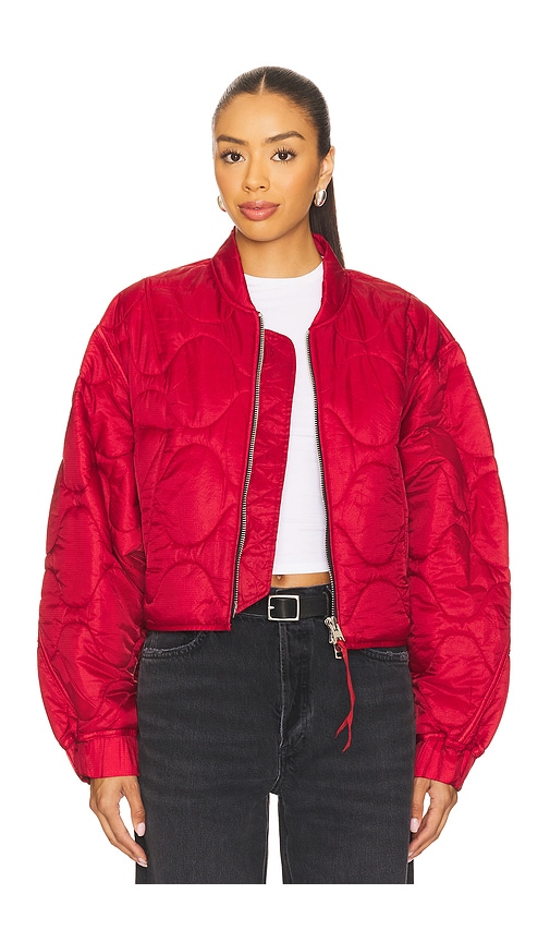Iona Quilted Jacket in Red. - size L (also in M, S, XL, XS) - AGOLDE - Modalova