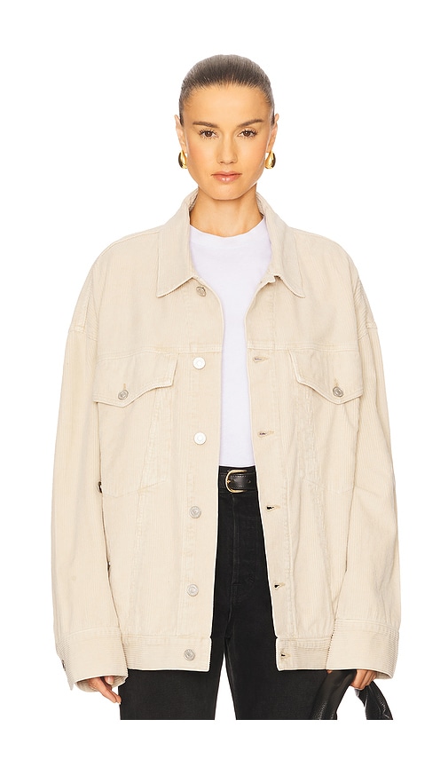 Agolde Wayne Jacket Rice Grass In Neutral
