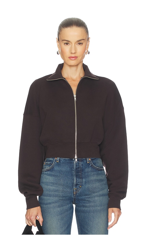 Agolde Darby Zip Up In Brown
