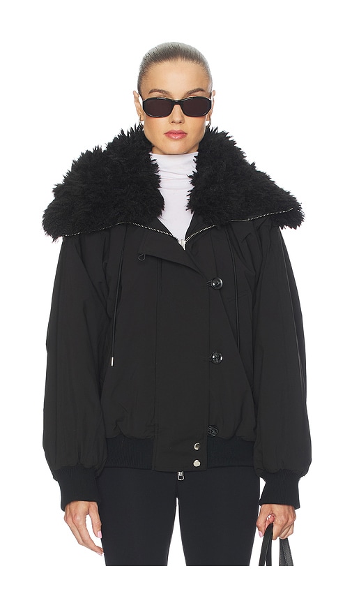 Agolde Camberly Snorkel Parka In Animal Print