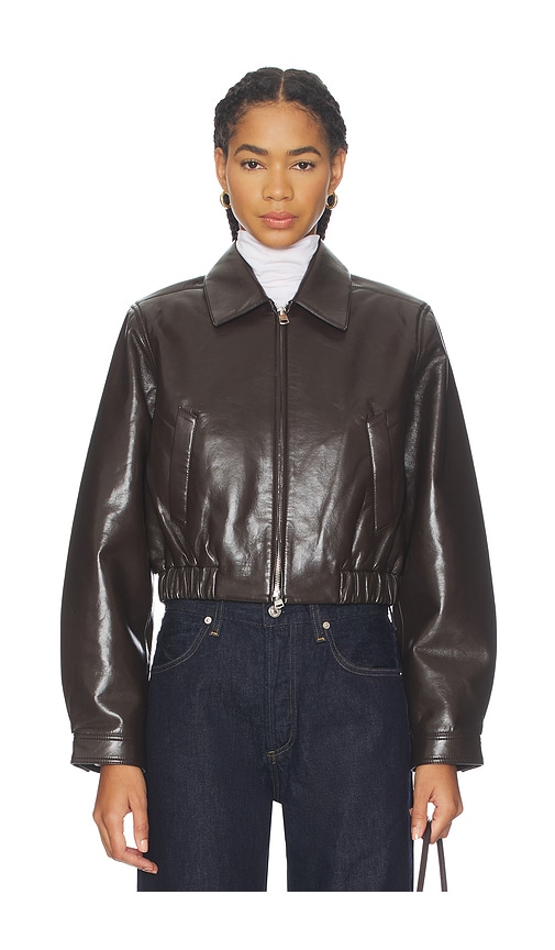 Agolde Essie Jacket In Brown