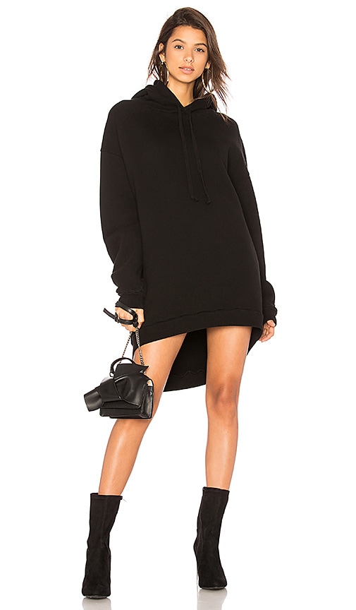 AGOLDE High Low Hoodie in Black REVOLVE