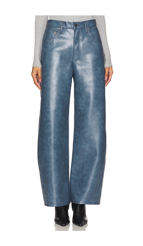 Shop Agolde Low Curve Pant In Blue