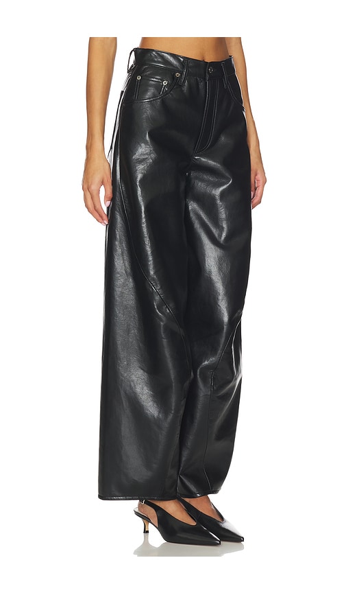 Agolde Twist Wide Leg In Black