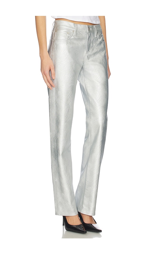  Agolde Pantalones Low Rise Slim En Color Metallic Silver, Grey Talla 23  (también En 24, 25, 26, 27, 28, 32, 33). 