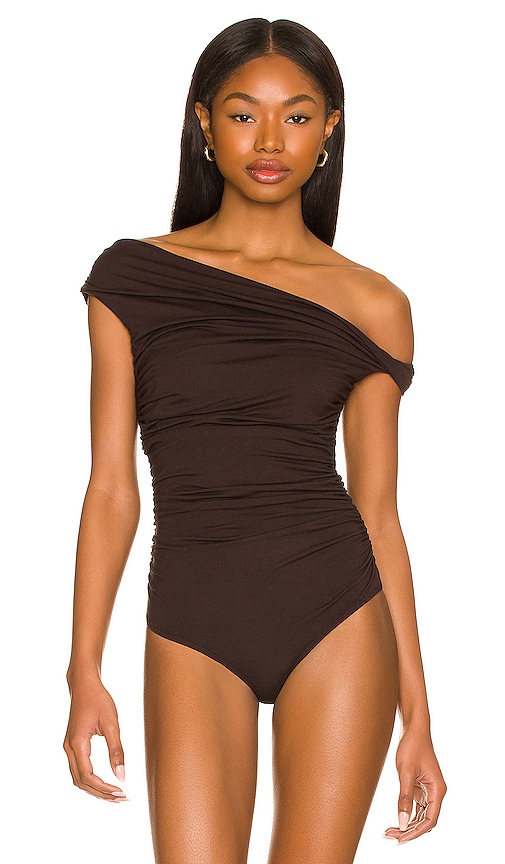 AGOLDE HILMA TWIST SLEEVE BODYSUIT