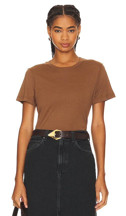 AGOLDE Annise Slim Tee in Beeswax