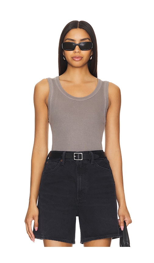 Shop Agolde Poppy Tank In Shaker