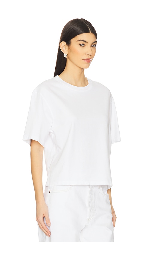 Agolde Kye Mid Rise Straight Crop Jeans In Control In White