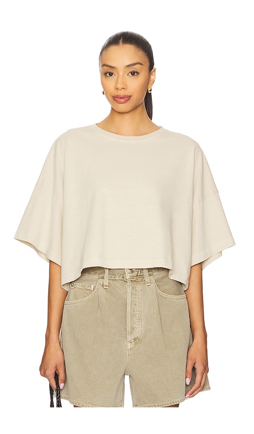 Arli Tee in Beige. - size L (also in M, S, XS) - AGOLDE - Modalova