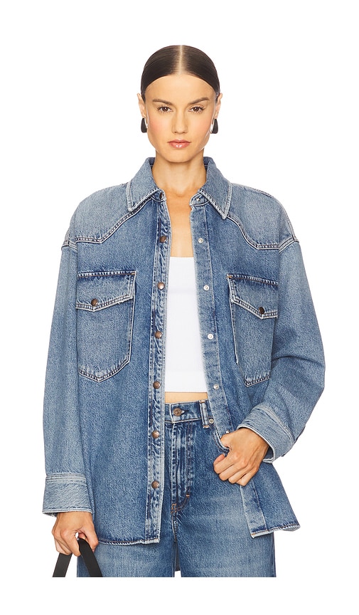 Lotta Shirt in Blue. - size L (also in M, S, XL, XS) - AGOLDE - Modalova