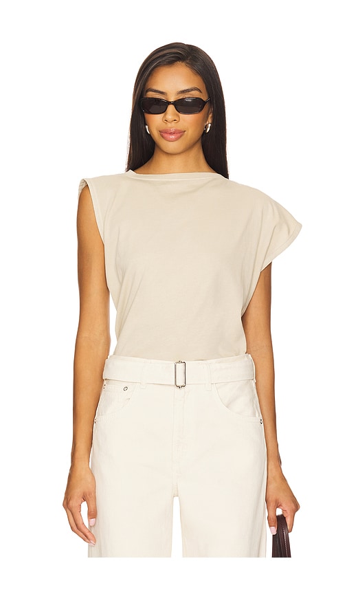 Agolde Beth Tee In Neutral