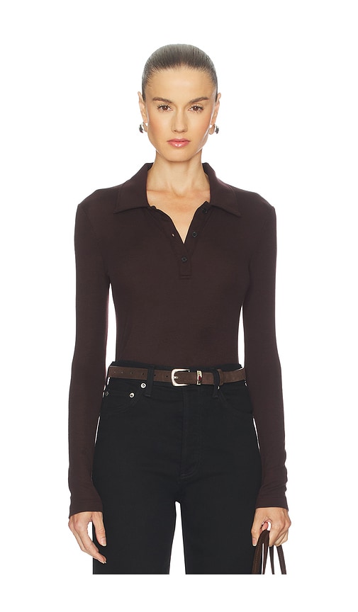 Agolde Amos Polo In Brown