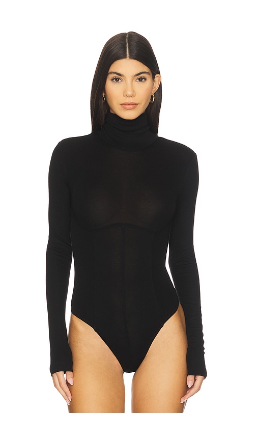 Agolde Wilma Bodysuit In Black