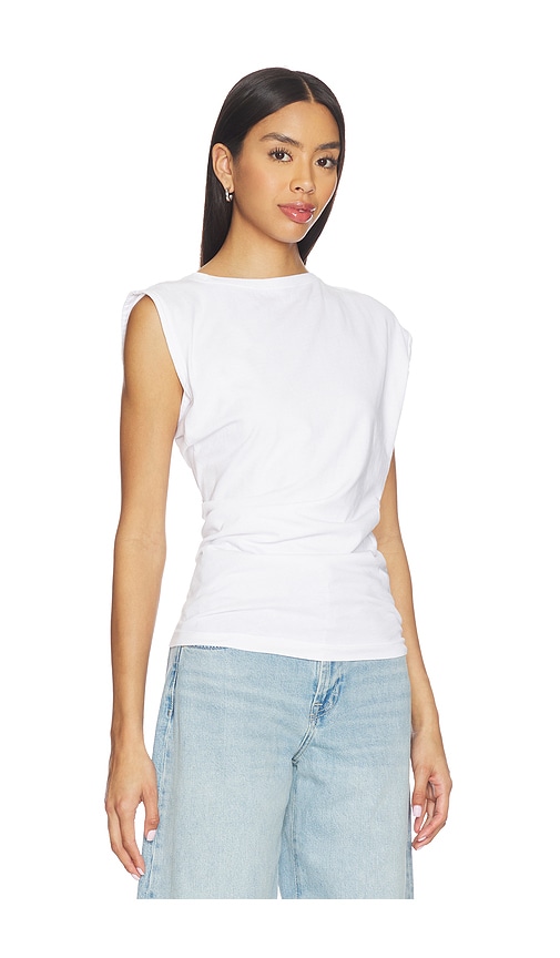 Agolde Beth Tee Shirt In White