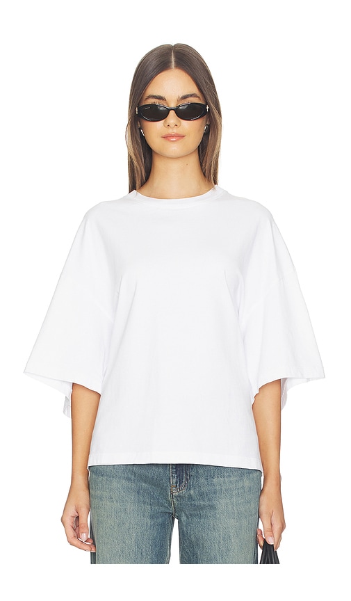 Agolde Ellery Cinched Back Tee In White