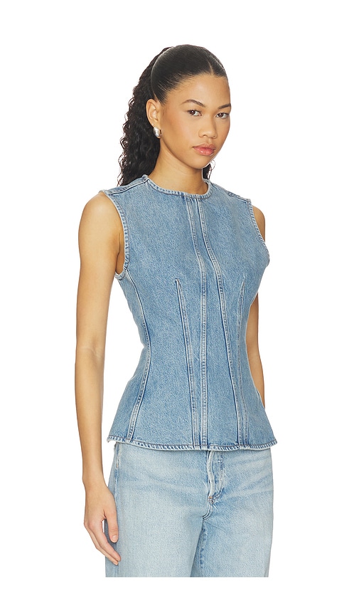 Agolde Corbin Shell Top In Blue
