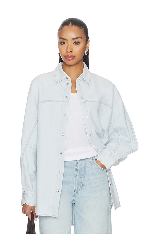AGOLDE Lantern Shirt en Blue Taille L Also en XS S M XL 288 €