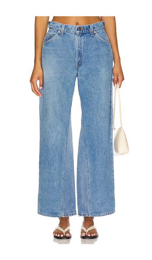 Wide Leg Jean in Blue. - size 34 (also in 23, 24, 25, 26, 27, 28, 29, 30, 31, 32, 33)