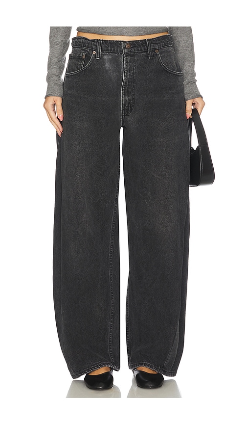 Aligrace Vintage Barrel Jeans In Black